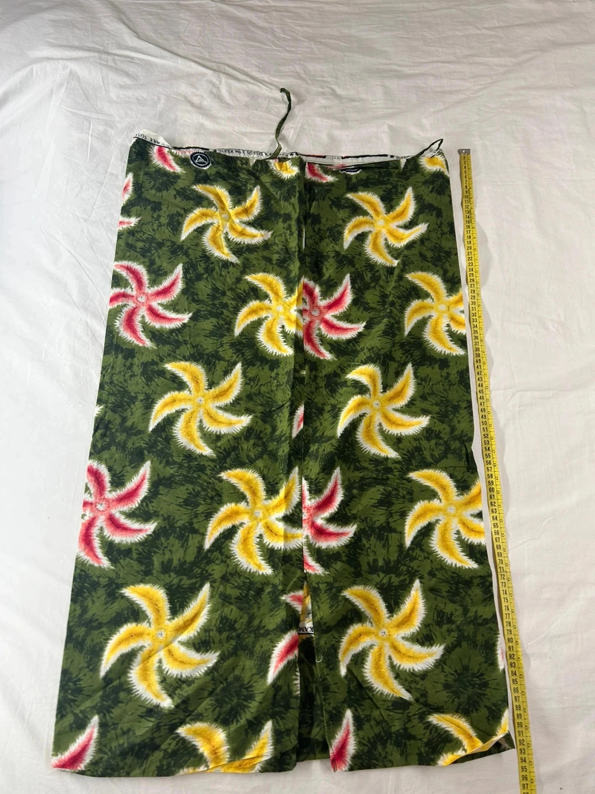 Robe sur mesure vintage à motifs multicolore